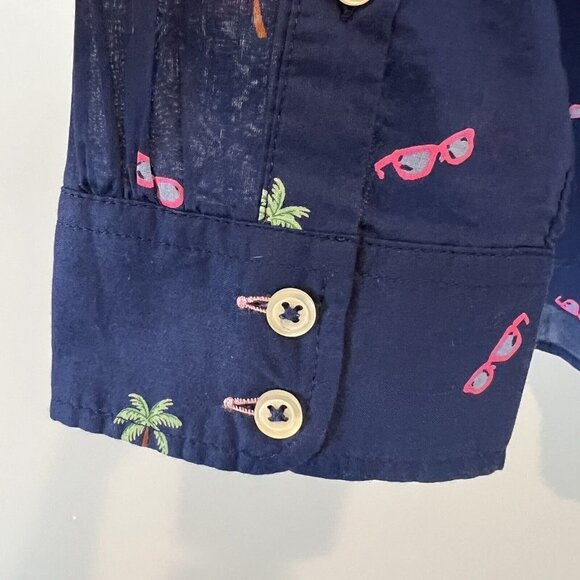 Talbots Casual Button Down Shirt Summer Theme Size Petite Small NWT - Picture 5 of 6